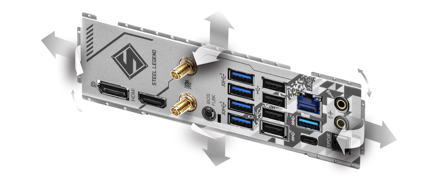 Flexible Integrated IO Shield